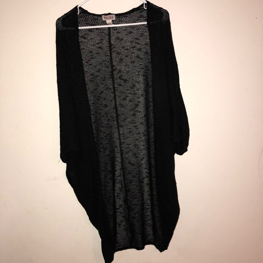 Black cardigan